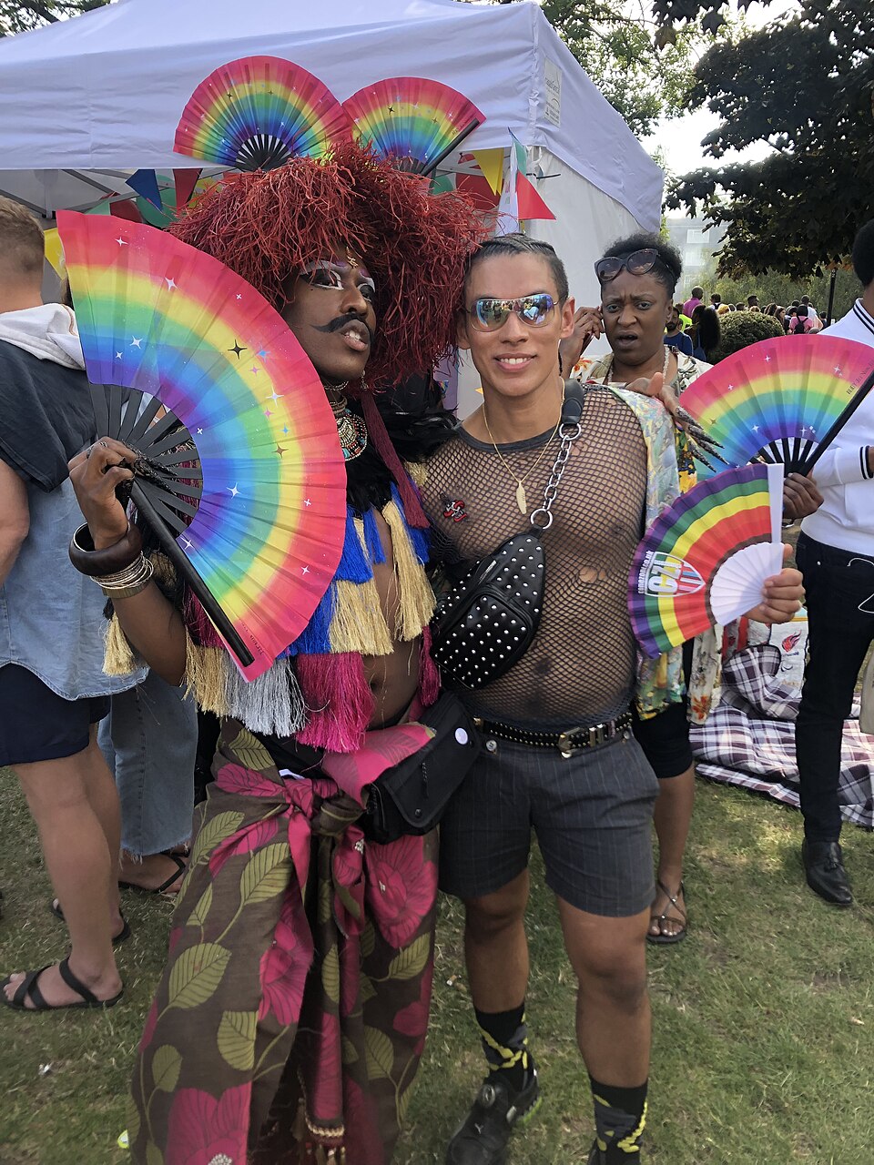 People taking part in the UK Black Pride event in 2019.