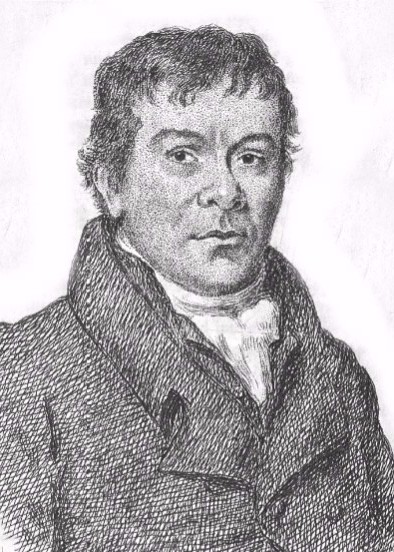 Printed portrait of Robert Wedderburn in a dark coat and white neckcloth.