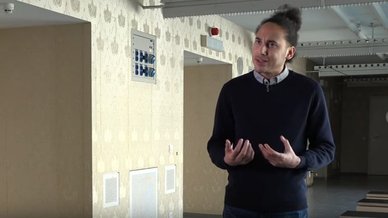 Adam Elliott-Cooper speaking during a 2017 interview.